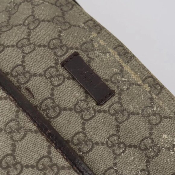 GUCCI GG Supreme Shoulder Bag PVC Beige Silver 141626 Auth 146723 - Picture 13 of 16